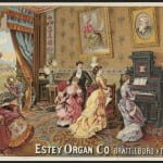 historic ad for estey organ