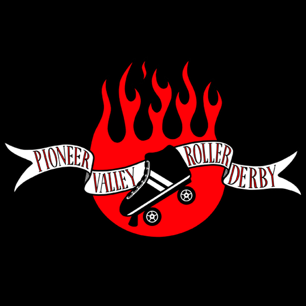 pioneer valley roller derby logo